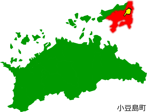 小豆島町の場所を示す画像1