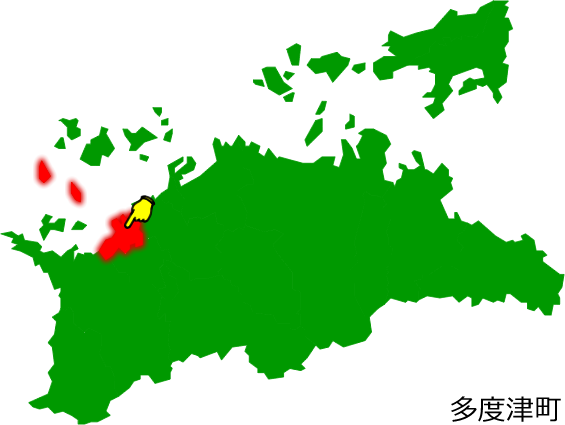 多度津町の場所を示す画像1