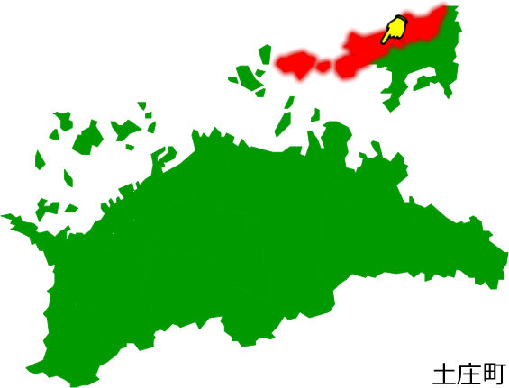 土庄町の場所を示す画像1