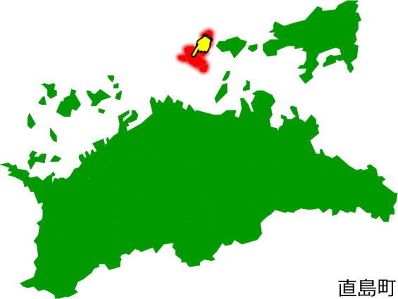 直島町の場所を示す画像1