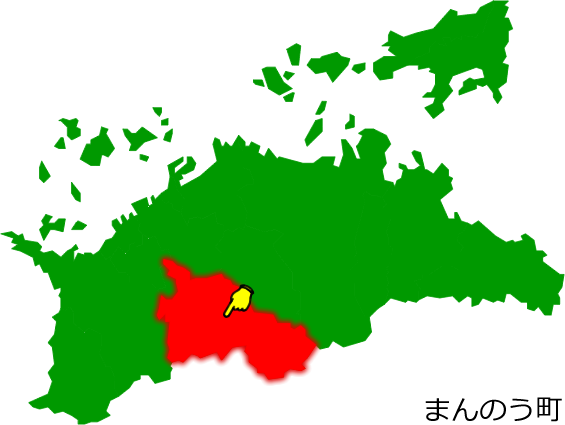 まんのう町の場所を示す画像1