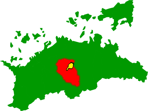 綾川町の場所を示す画像2