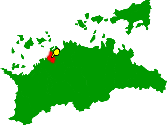 宇多津町の場所を示す画像2