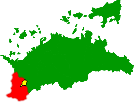 観音寺市の場所を示す画像2