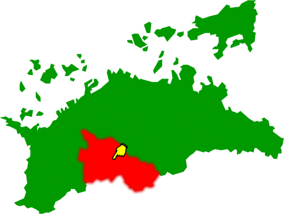 まんのう町の場所を示す画像2