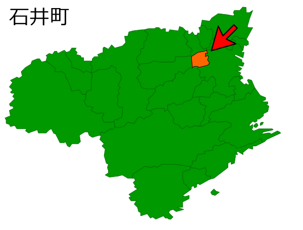 徳島県石井町の場所を示す画像