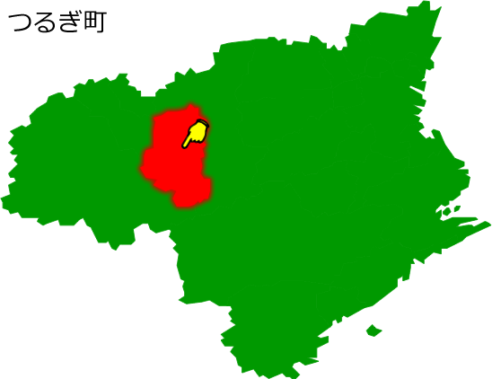 つるぎ町の場所を示す画像1