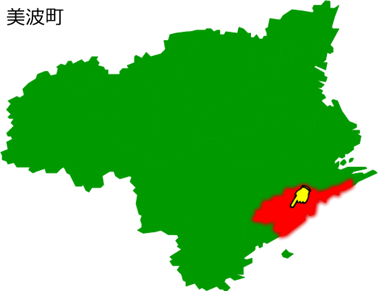 美波町の場所を示す画像1