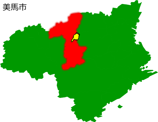 美馬市の場所を示す画像1