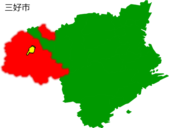 三好市の場所を示す画像1