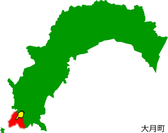 大月町の場所を示す画像1