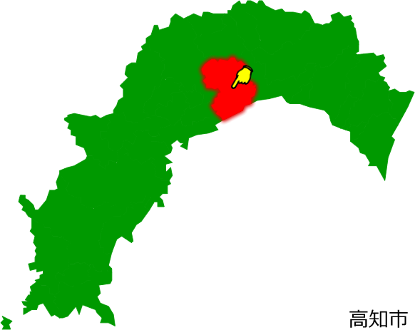 高知市の場所を示す画像1