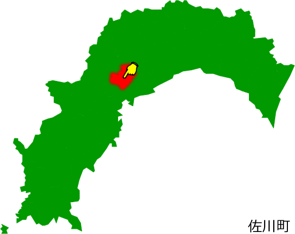 佐川町の場所を示す画像1