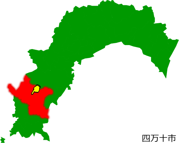 四万十市の場所を示す画像1