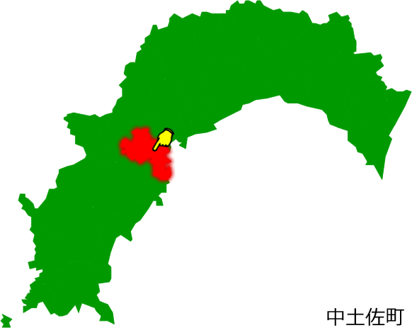 中土佐町の場所を示す画像1