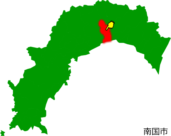 南国市の場所を示す画像1