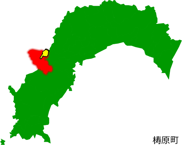 梼原町の場所を示す画像1