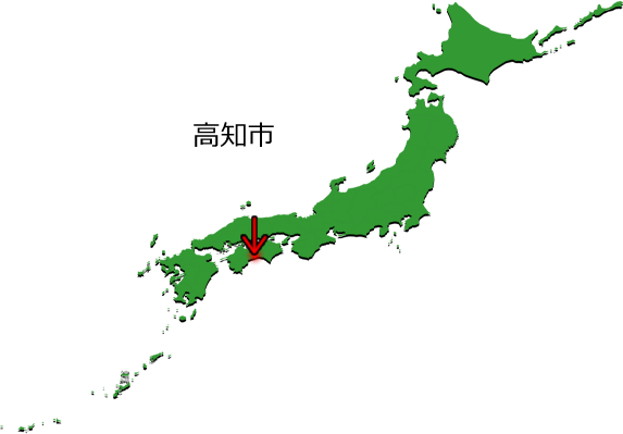 高知市の場所を示す画像3