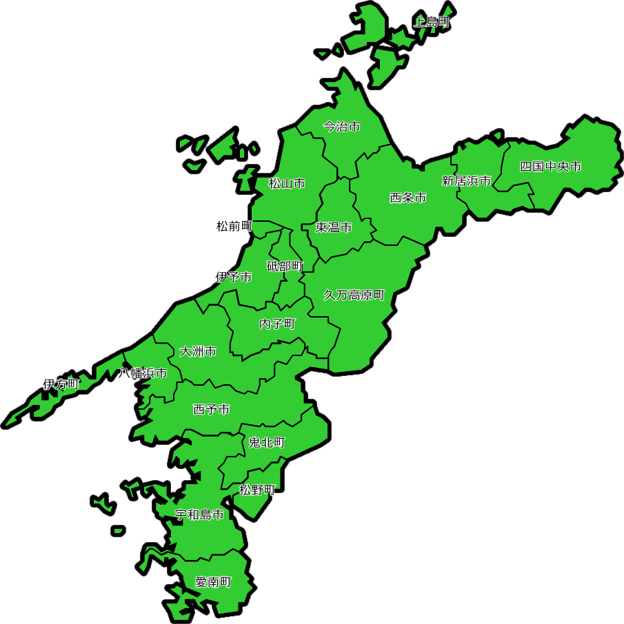 愛媛県のカラーバリエーション地図画像6