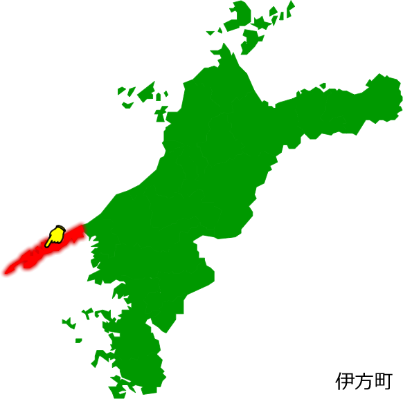 伊方町の場所を示す画像1