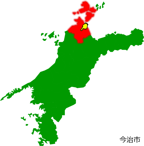 今治市の場所を示す画像1