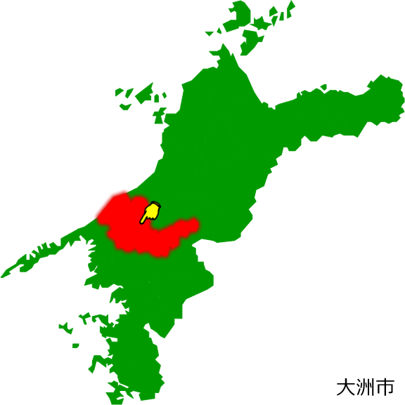 大洲市の場所を示す画像1