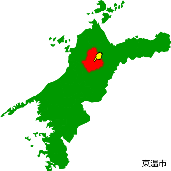東温市の場所を示す画像1
