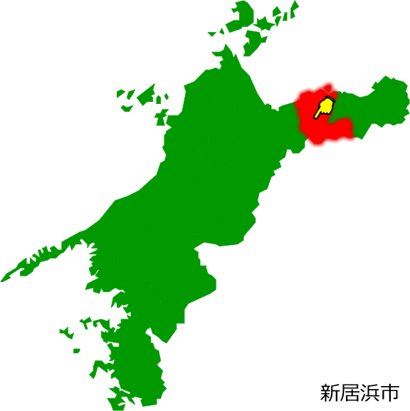 新居浜市の場所を示す画像1
