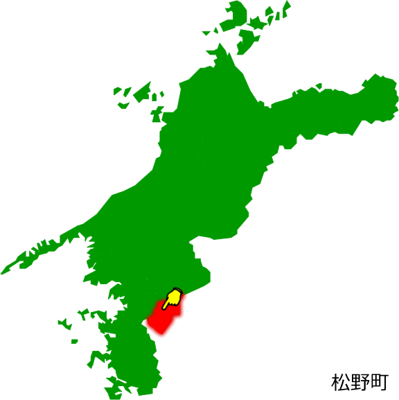 松野町の場所を示す画像1