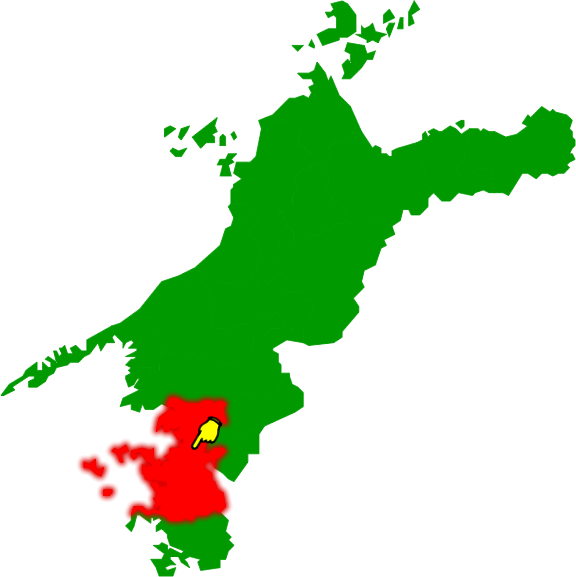 宇和島市の場所を示す画像2