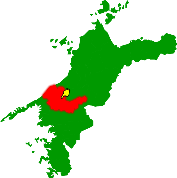 大洲市の場所を示す画像2