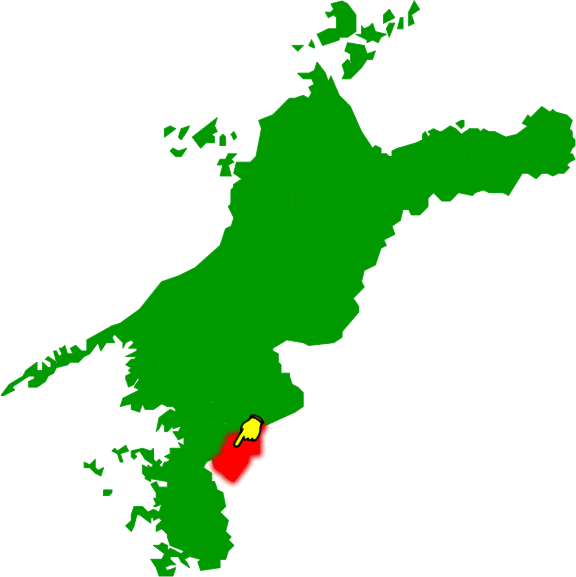松野町の場所を示す画像2