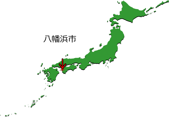 八幡浜市の場所を示す画像3