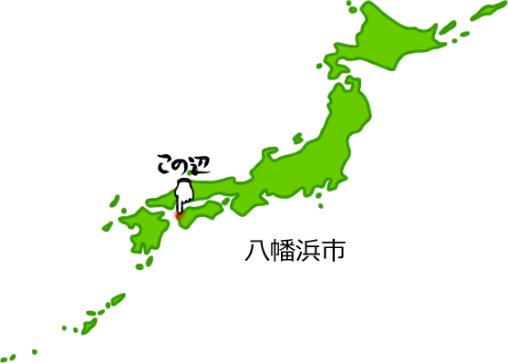 八幡浜市の場所を示す画像5