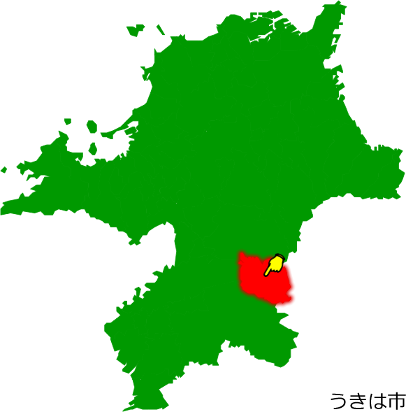 うきは市の場所を示す画像1