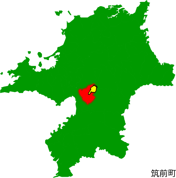 筑前町の場所を示す画像1