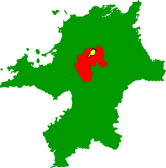 飯塚市の場所を示す画像2