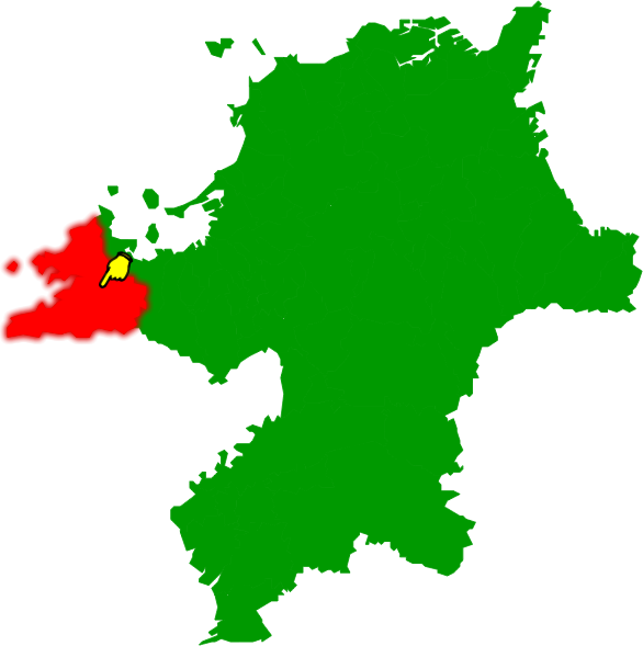 糸島市の場所を示す画像2