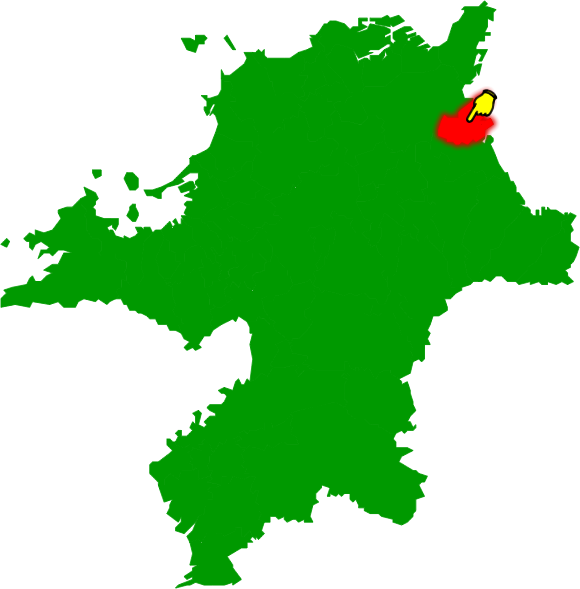 苅田町の場所を示す画像2