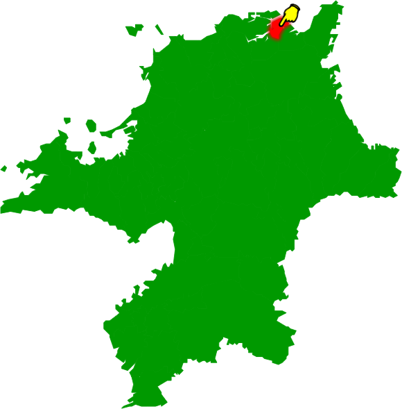 北九州市戸畑区の場所を示す画像2