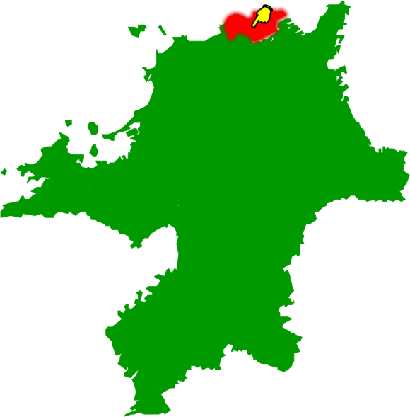 北九州市若松区の場所を示す画像2