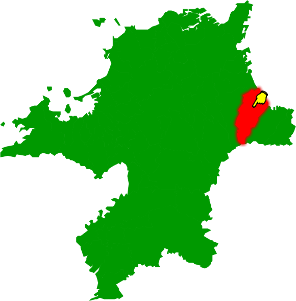 築上町の場所を示す画像2