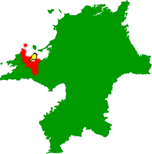 福岡市西区の場所を示す画像2