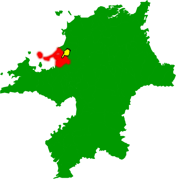 福岡市東区の場所を示す画像2