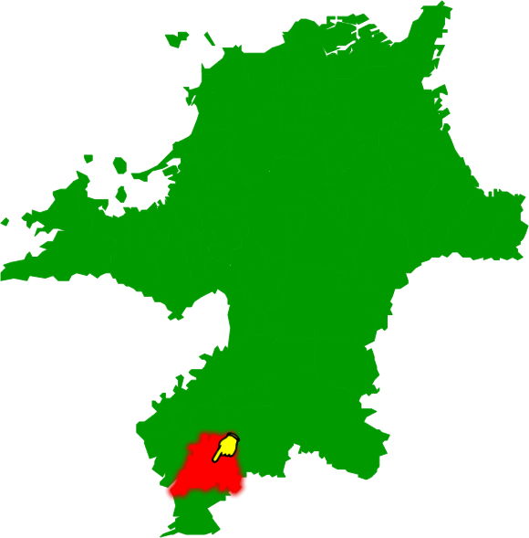 みやま市の場所を示す画像2