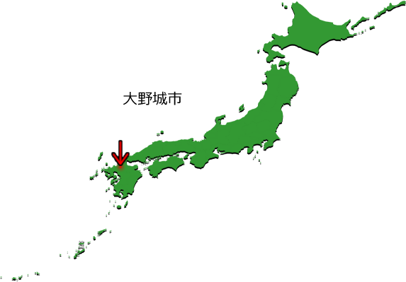 大野城市の場所を示す画像3