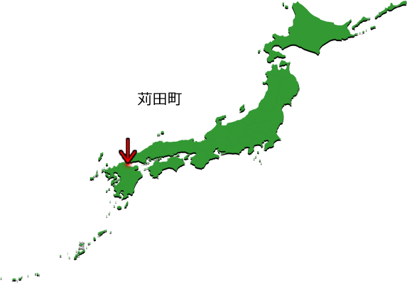 苅田町の場所を示す画像3