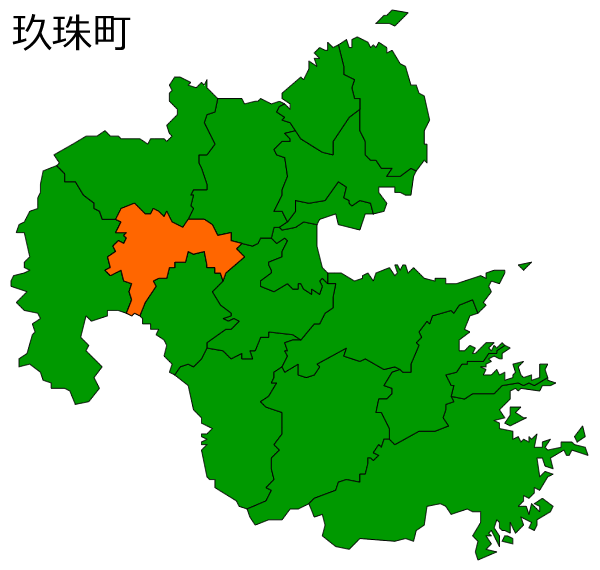 大分県玖珠町の場所を示す画像
