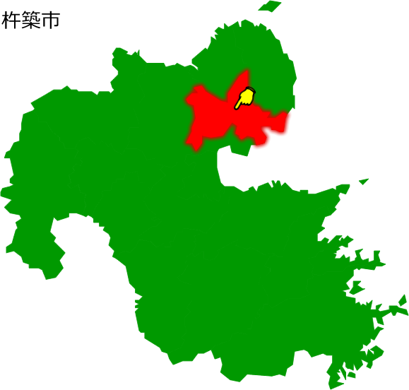 杵築市の場所を示す画像1