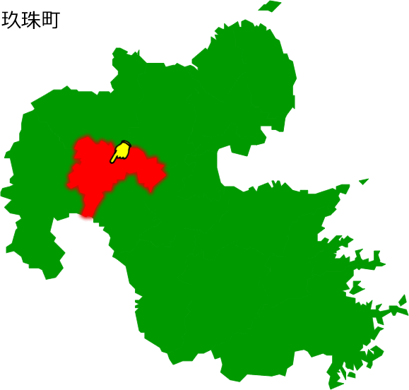 玖珠町の場所を示す画像1